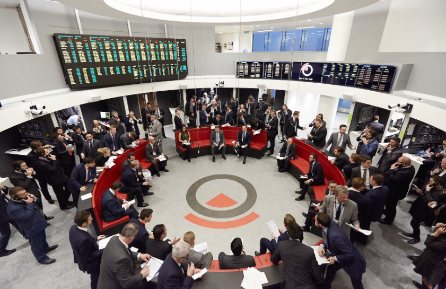 London Metal Exchange open outcry trading floor